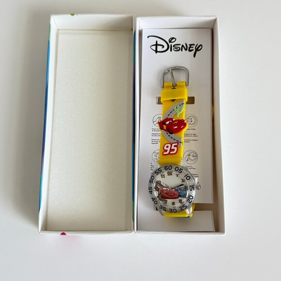 NWT - Disney Cars Kids' Plastic Time Teacher Analog Quartz 3D Strap Watch - Picture 9 of 14